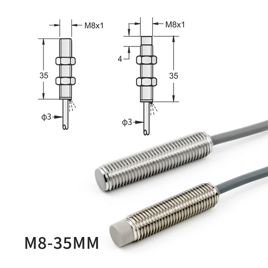 M8 电感接近开关｜1.5-4mm 检测｜1500-3000Hz 高响应